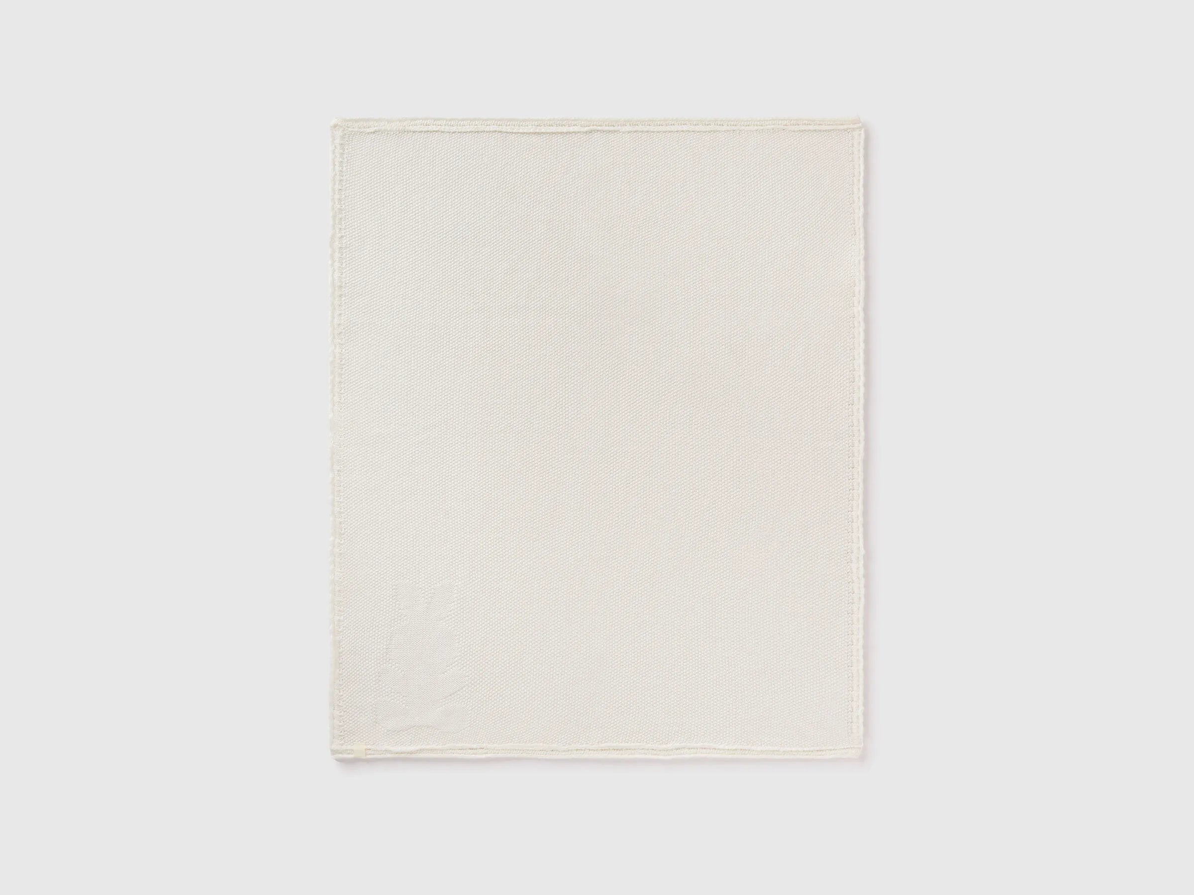 Benetton Creamy White New Born Knit Cotton Blanket SKU: 6UHXA800S_074 Image 02