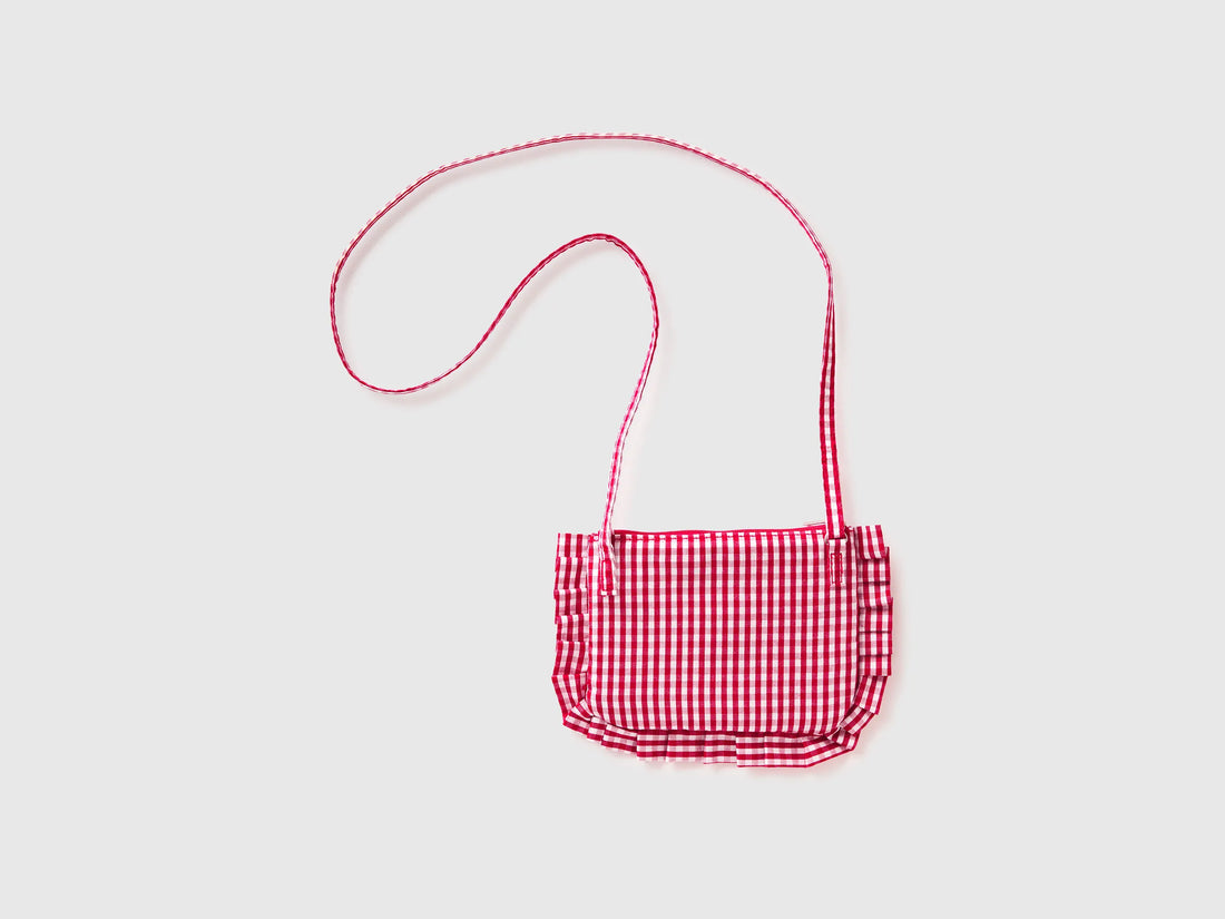 Benetton Red Girls Bag with Rouches and Bow SKU: 6W20RY003_30A Image 02
