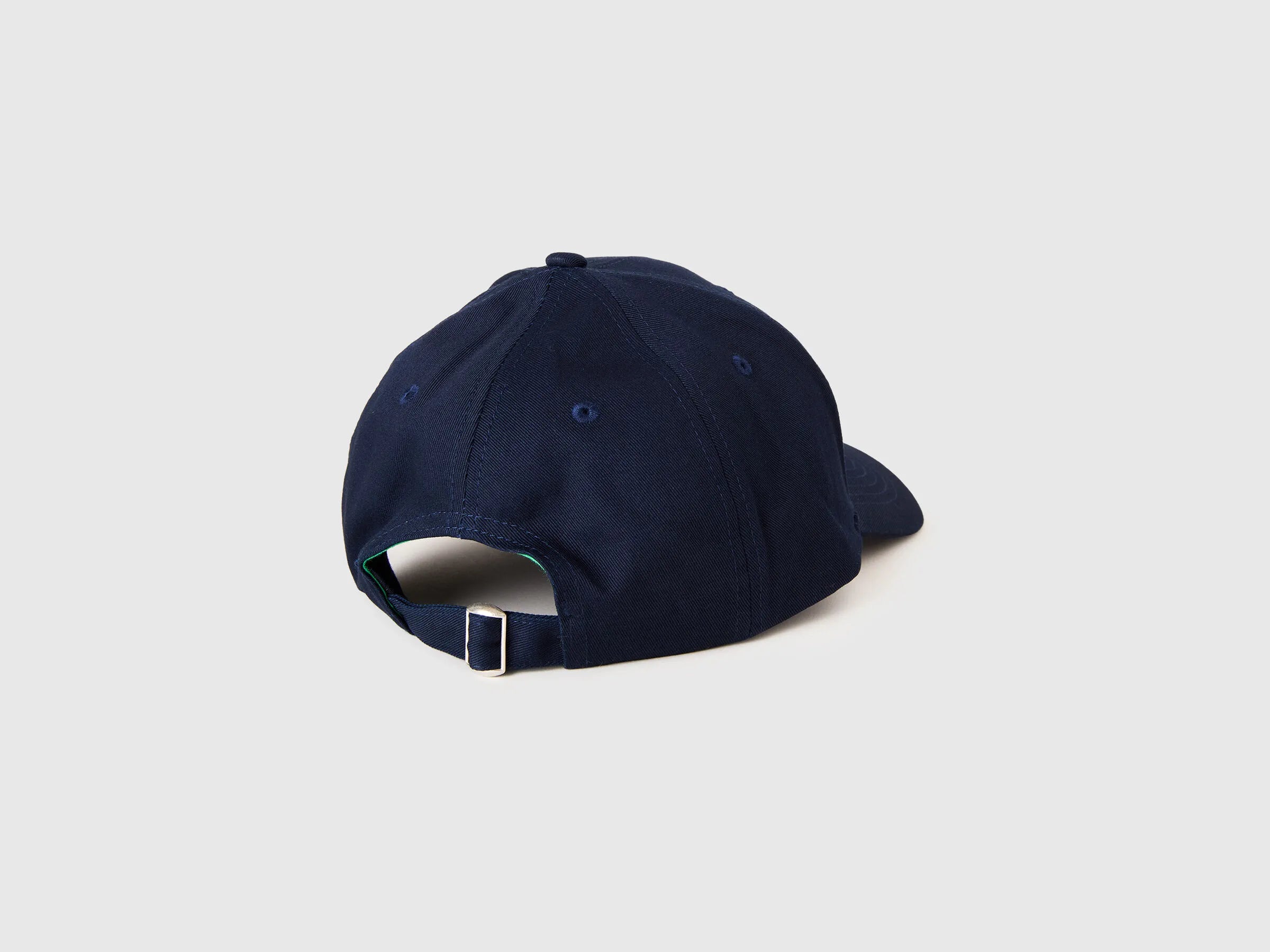 Benetton Dark Blue Men Baseball Cap with Logo SKU: 6WEPVA001_016 Image 02