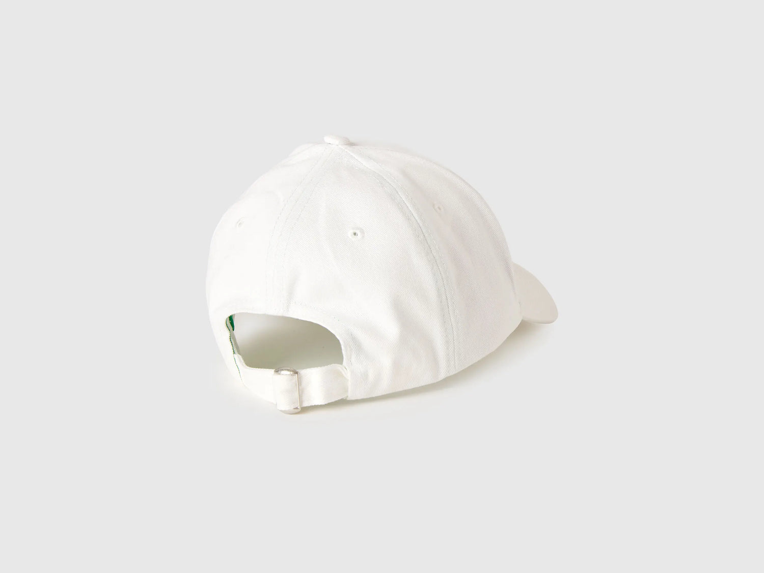 Benetton White Men Baseball Cap with Logo SKU: 6WEPVA001_101 Image 02
