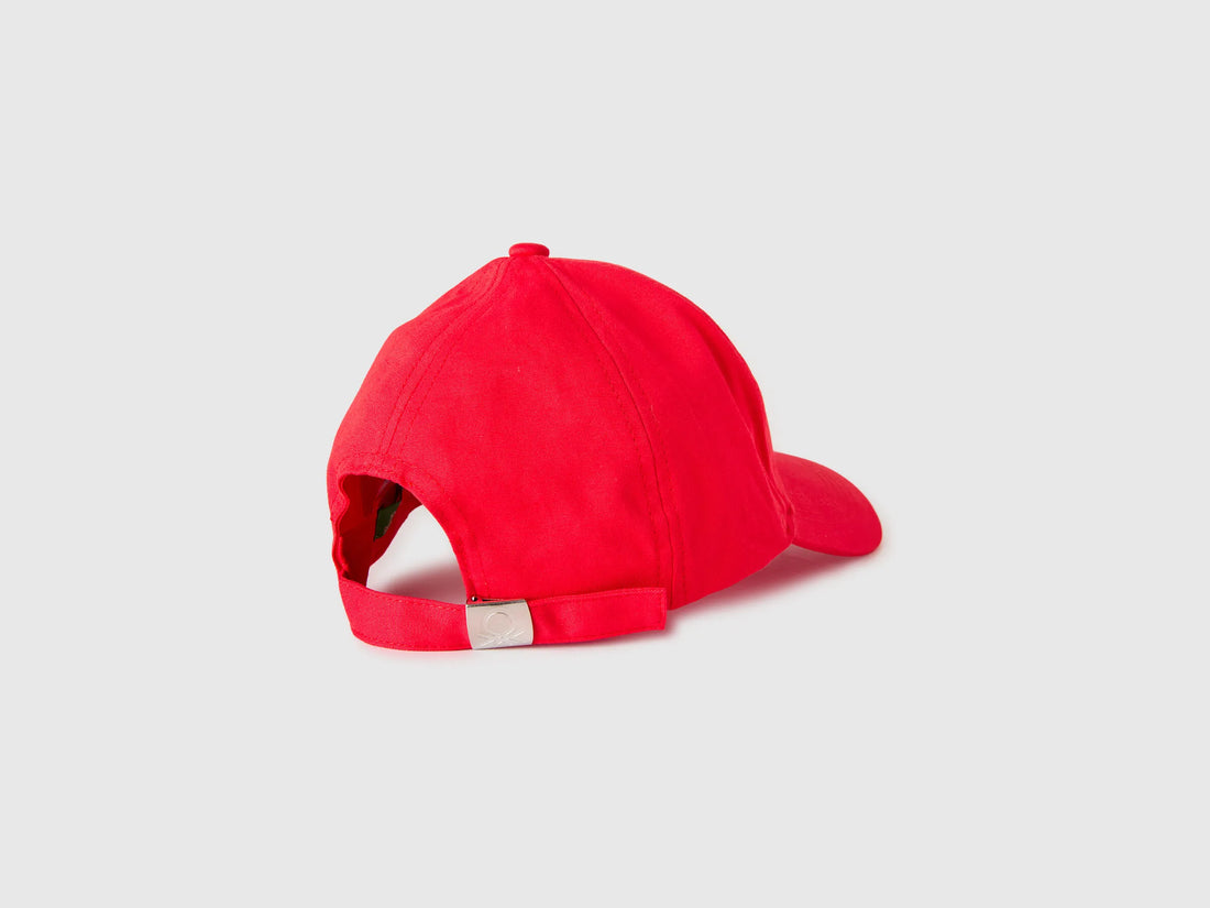 Benetton Red Boys Canvas Baseball Hat SKU: 6WJSRA00D_015 Image 02