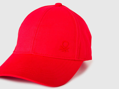 Benetton Red Boys Canvas Baseball Hat SKU: 6WJSRA00D_015 Image 03