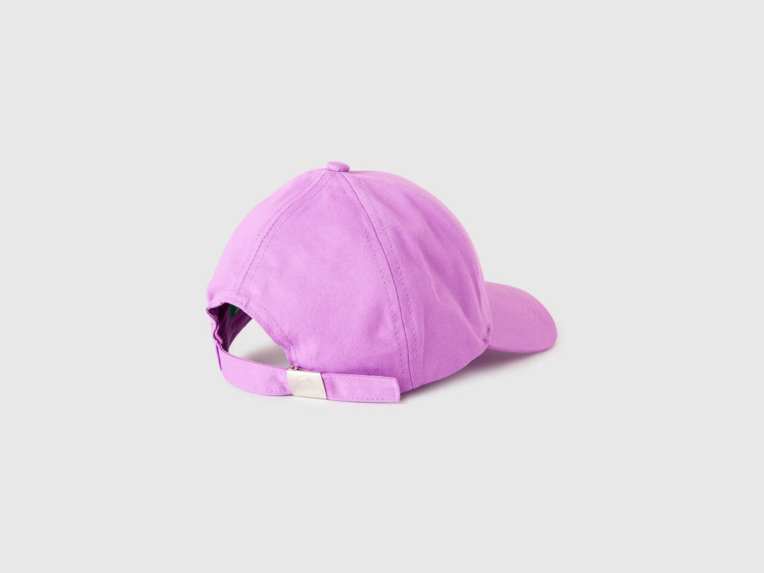 Benetton Purple Boys Canvas Baseball Hat SKU: 6WJSRA00D_03L Image 02