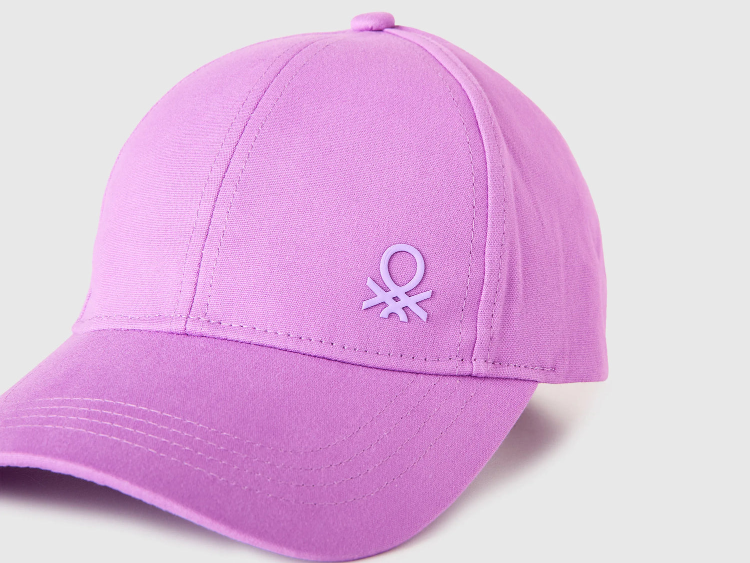 Benetton Purple Boys Canvas Baseball Hat SKU: 6WJSRA00D_03L Image 03