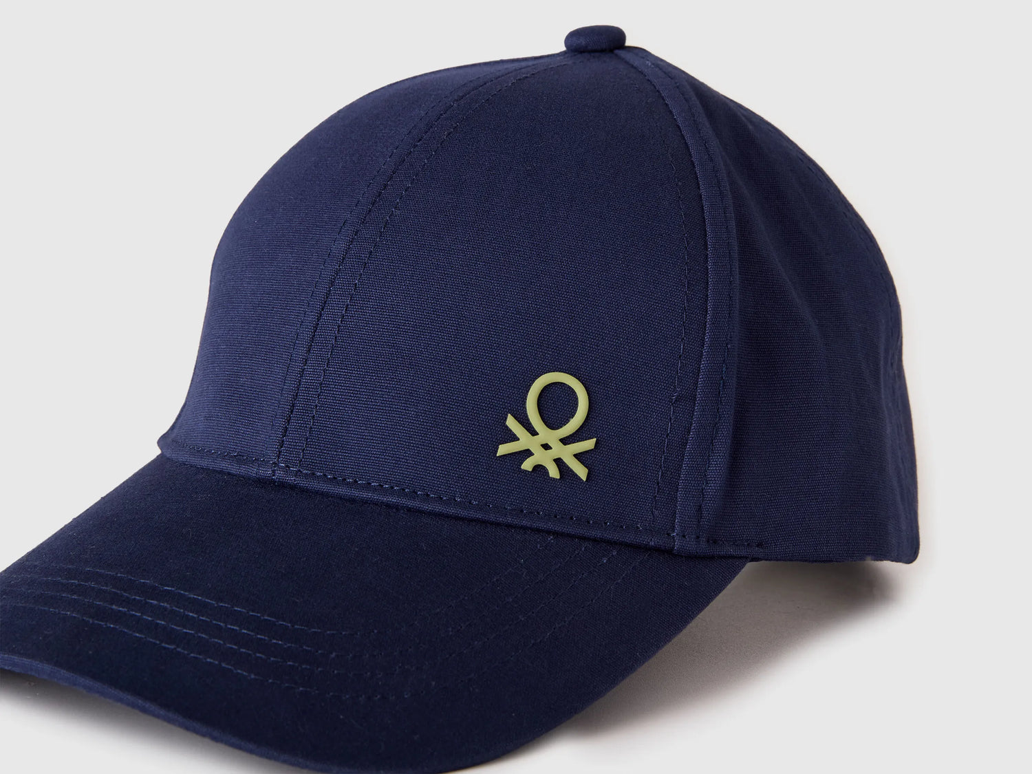 Benetton Dark Blue Boys Canvas Baseball Hat SKU: 6WJSRA00D_252 Image 03