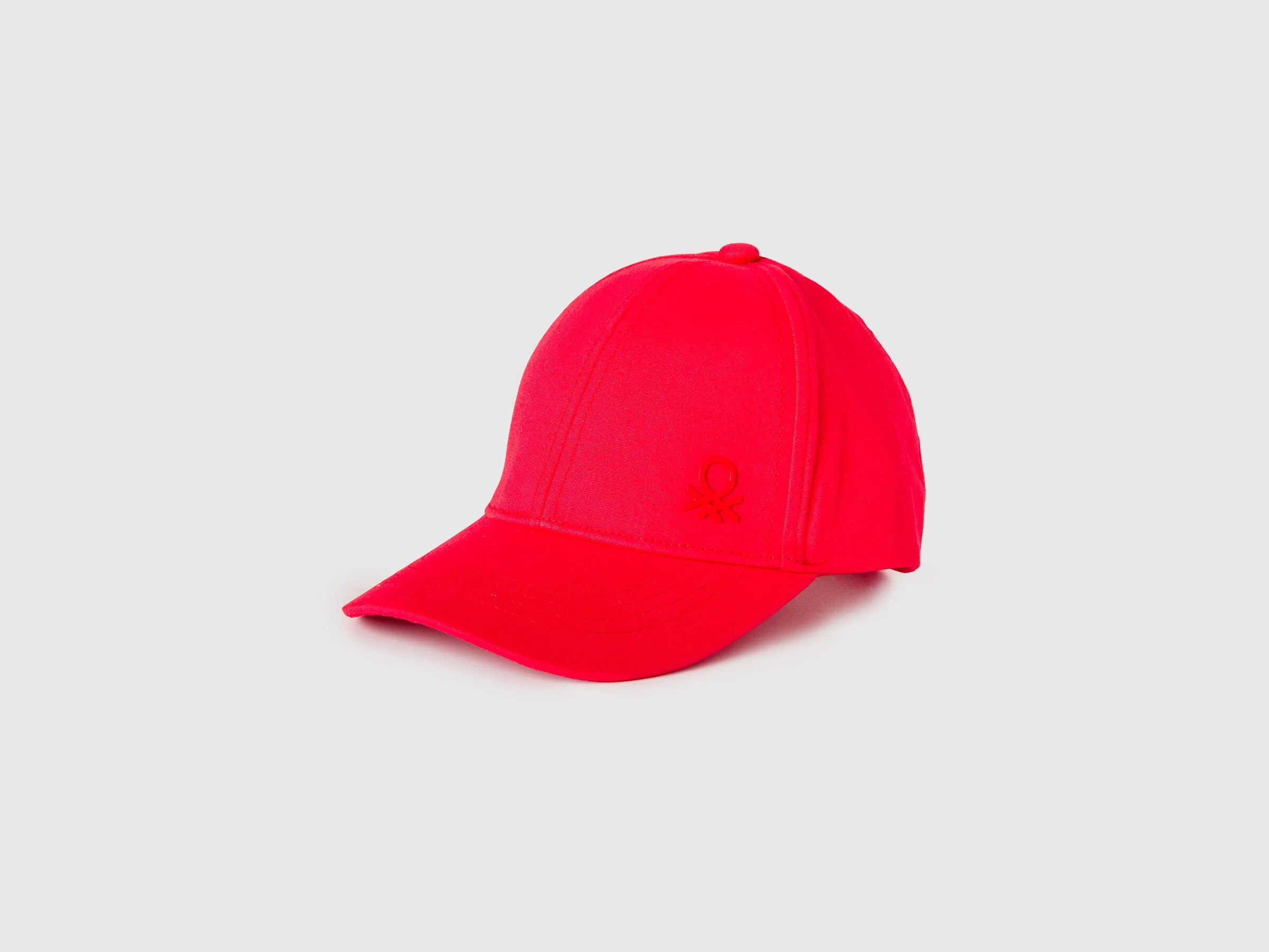 Benetton Red Boys Canvas Baseball Cap SKU: 6WJSRA00E_015 Image 01