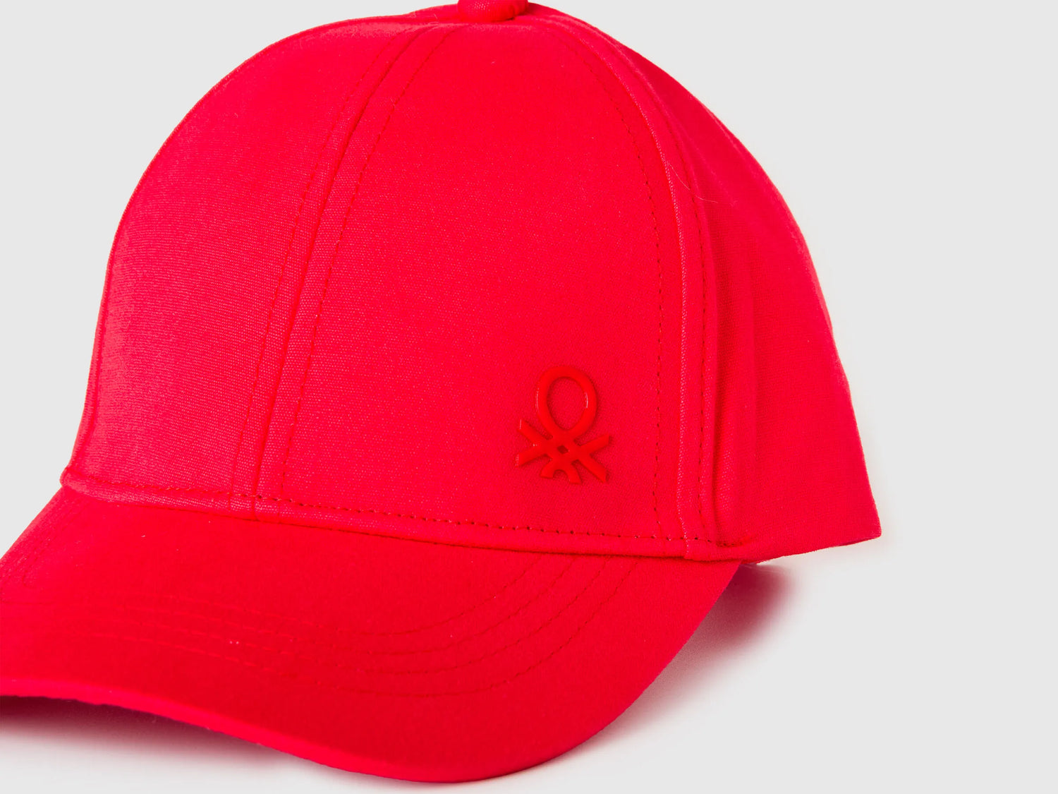 Benetton Red Boys Canvas Baseball Cap SKU: 6WJSRA00E_015 Image 03