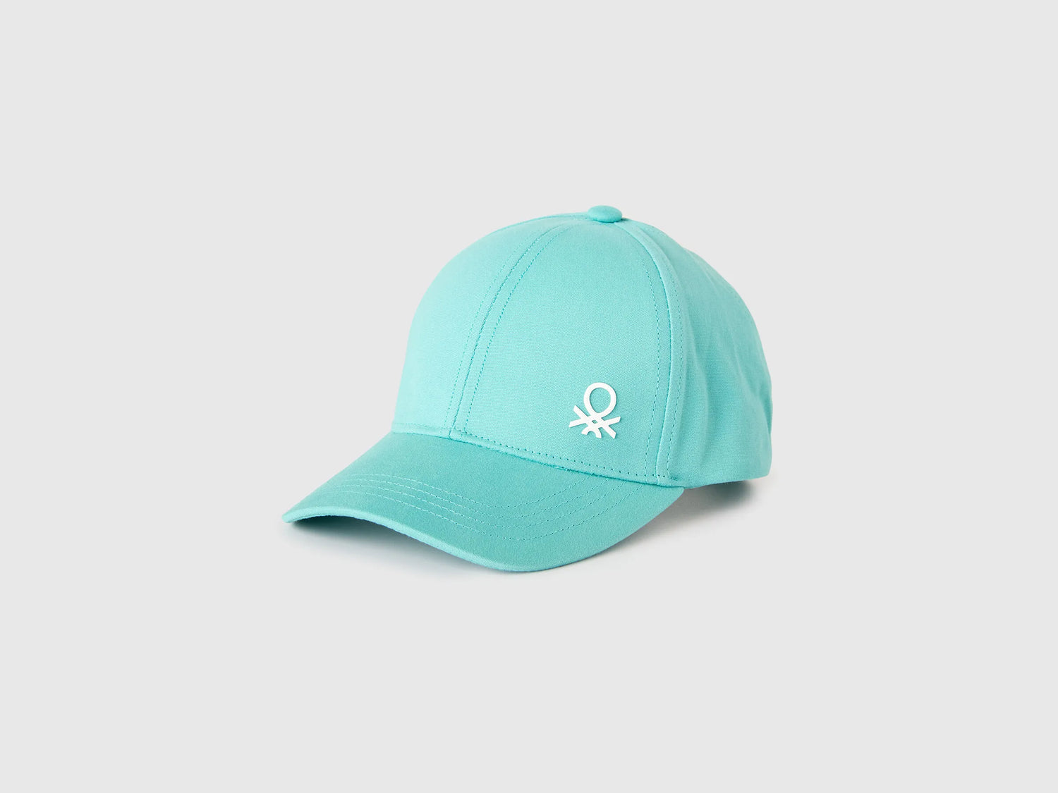 Benetton Aqua Boys Canvas Baseball Cap SKU: 6WJSRA00E_08N Image 01