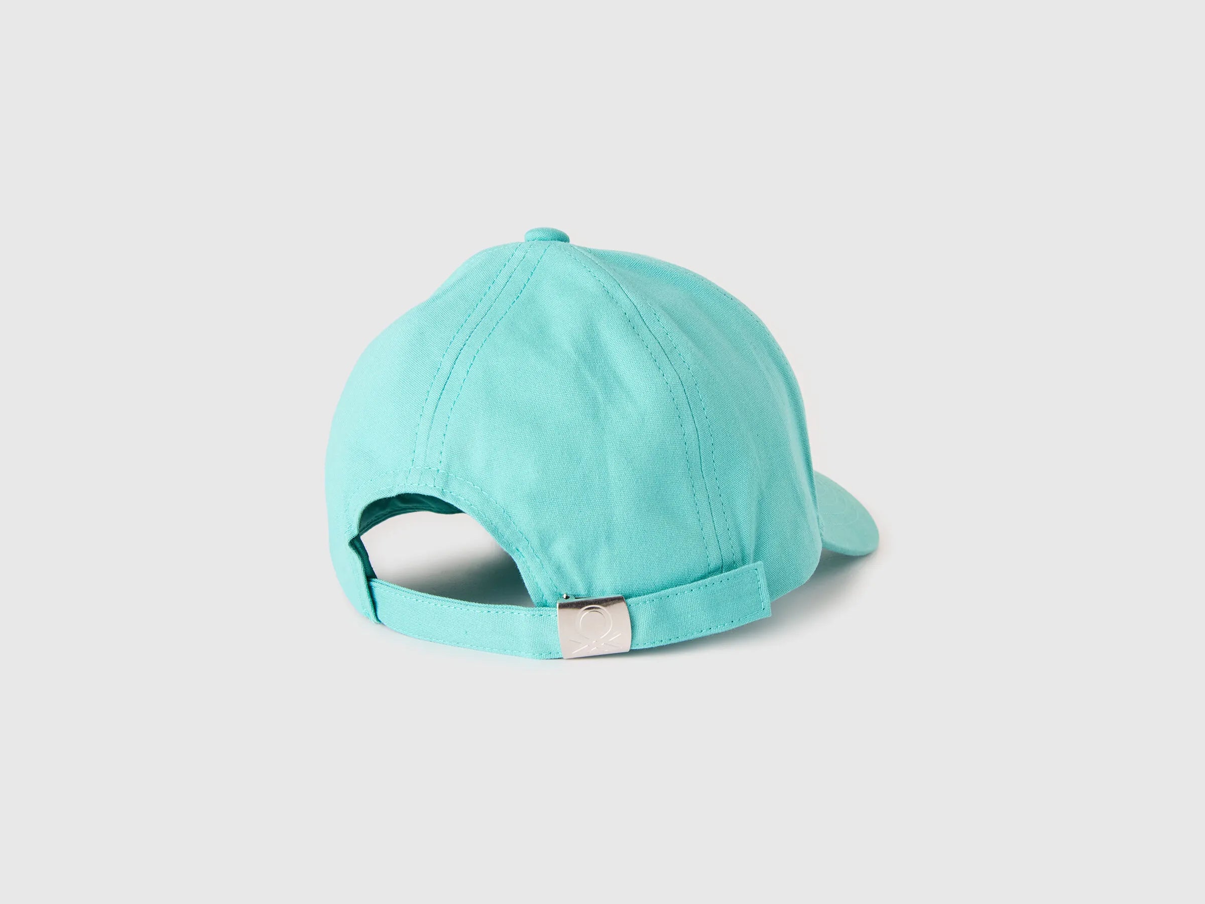 Benetton Aqua Boys Canvas Baseball Cap SKU: 6WJSRA00E_08N Image 02