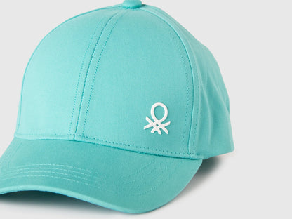 Benetton Aqua Boys Canvas Baseball Cap SKU: 6WJSRA00E_08N Image 03