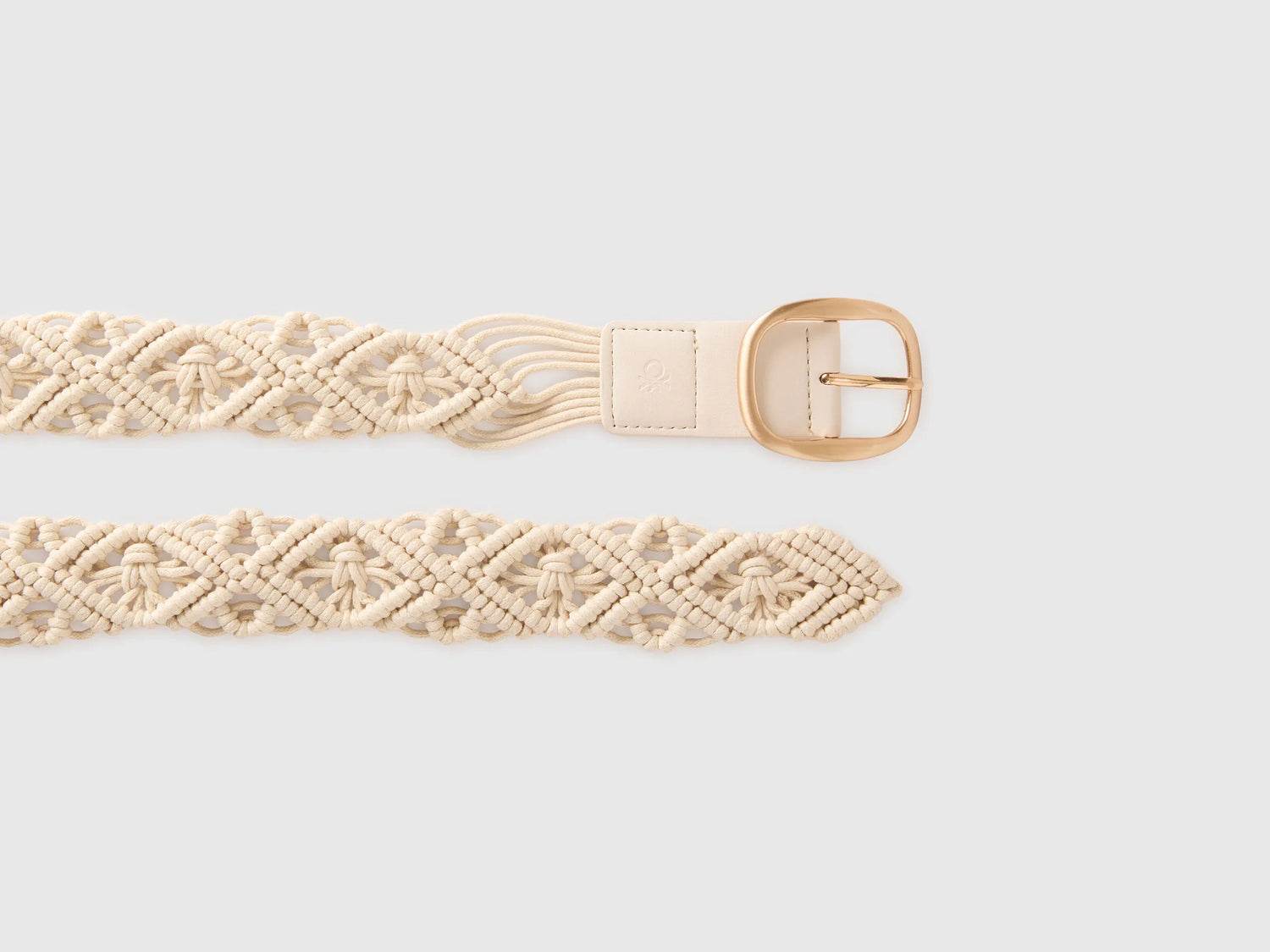 Benetton Creamy White Women Crochet Belt SKU: 6XGSVL00E_0R2 Image 03