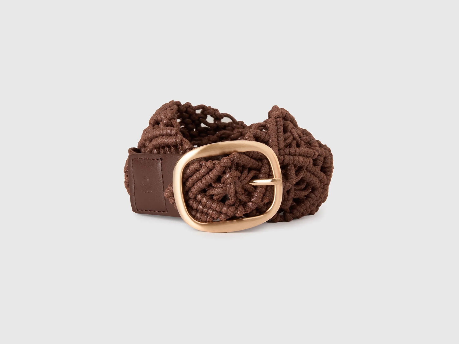 Benetton Brown Women Crochet Belt SKU: 6XGSVL00E_0Y5 Image 01