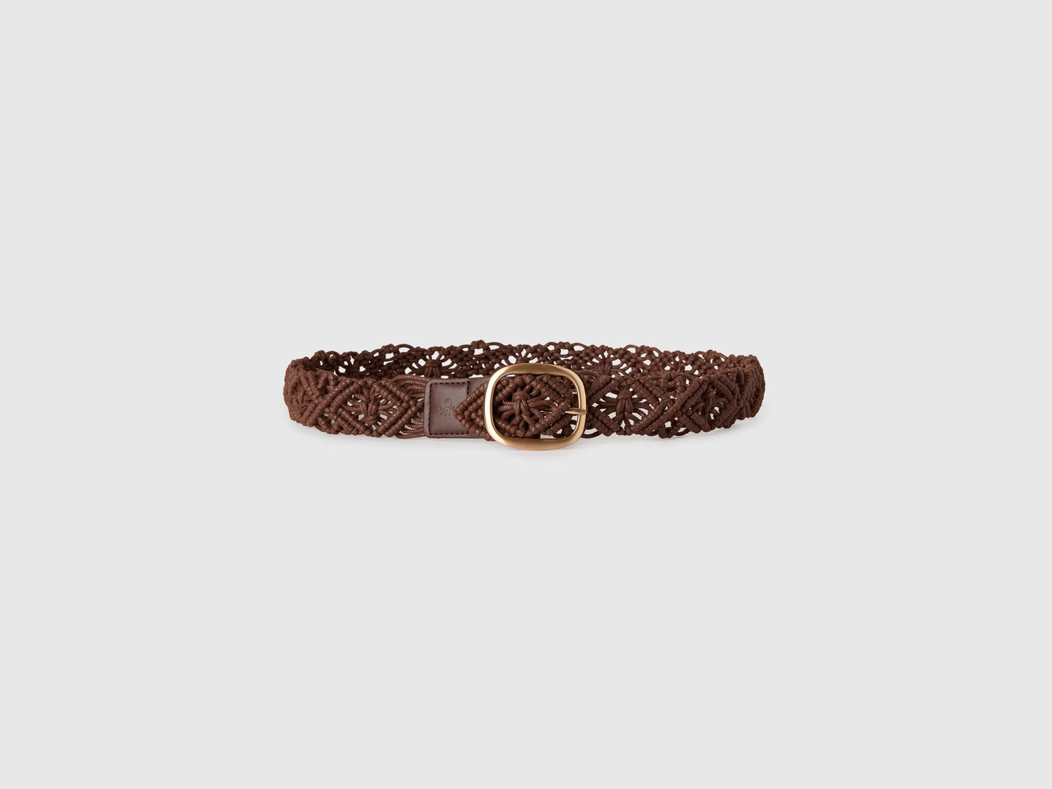 Benetton Brown Women Crochet Belt SKU: 6XGSVL00E_0Y5 Image 02