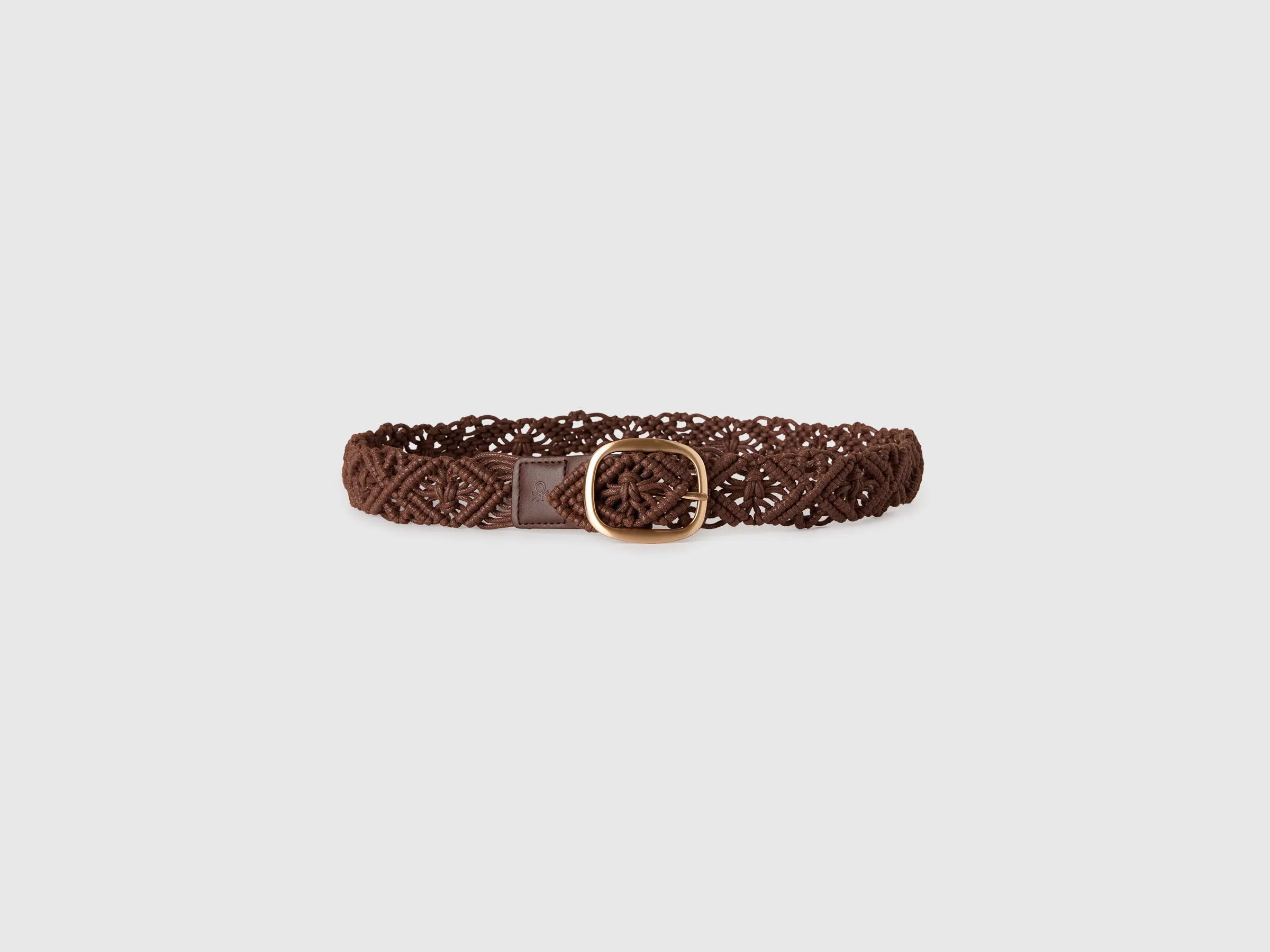 Benetton Brown Women Crochet Belt SKU: 6XGSVL00E_0Y5 Image 02