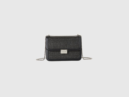 Black Medium Raffia Effect Bag_6Xz5Dy04Q_700_01