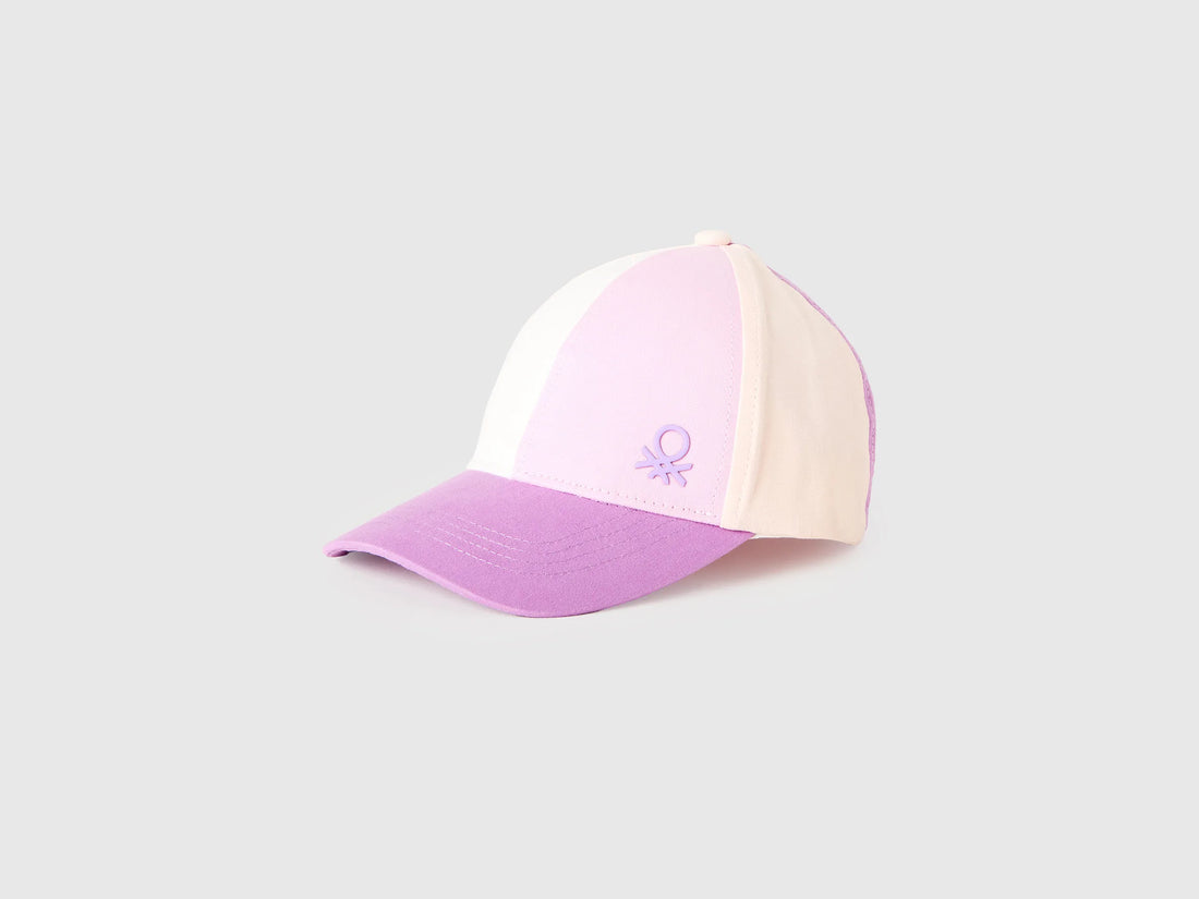 Benetton Purple Boys Color Block Baseball Cap SKU: 6YE1RA00B_912 Image 01