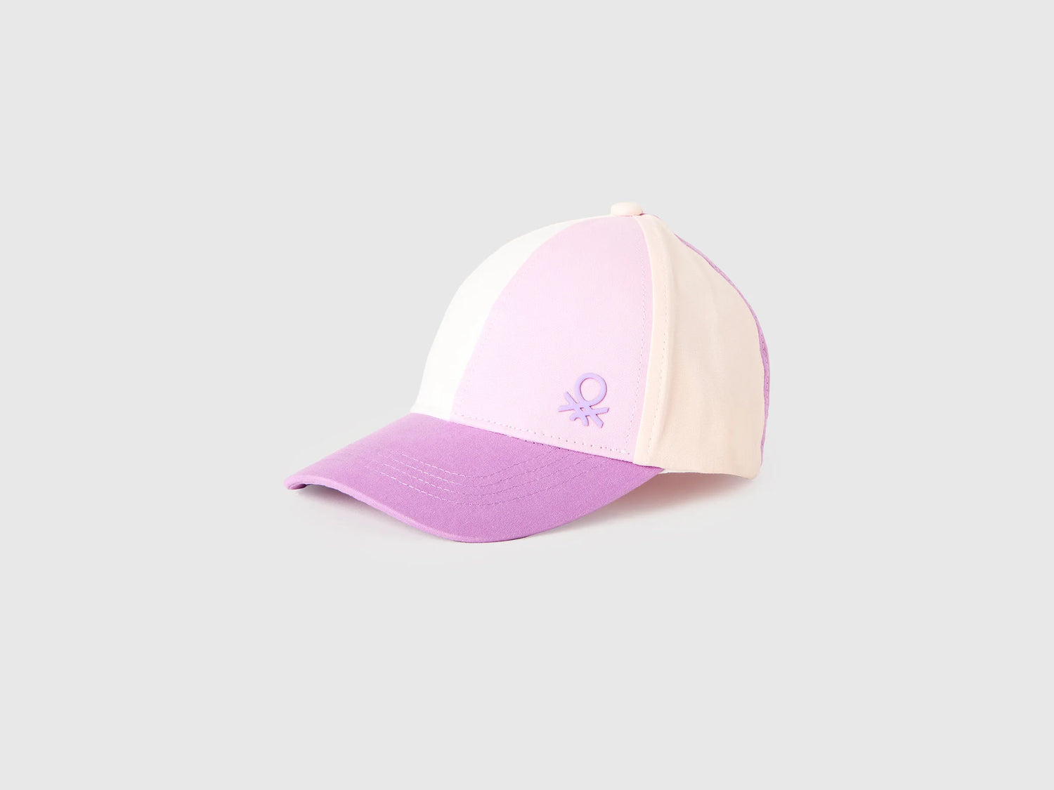 Benetton Purple Boys Color Block Baseball Cap SKU: 6YE1RA00B_912 Image 01