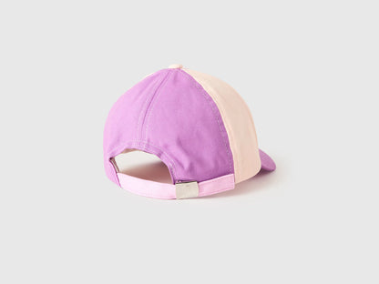 Benetton Purple Boys Color Block Baseball Cap SKU: 6YE1RA00B_912 Image 02