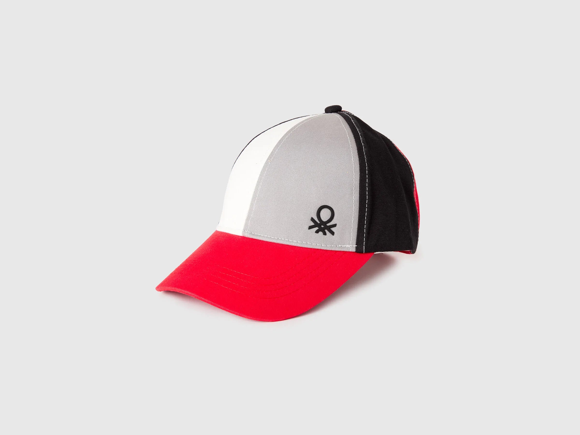 Benetton Red Boys Color Block Baseball Hat SKU: 6YE1RA00C_910 Image 01