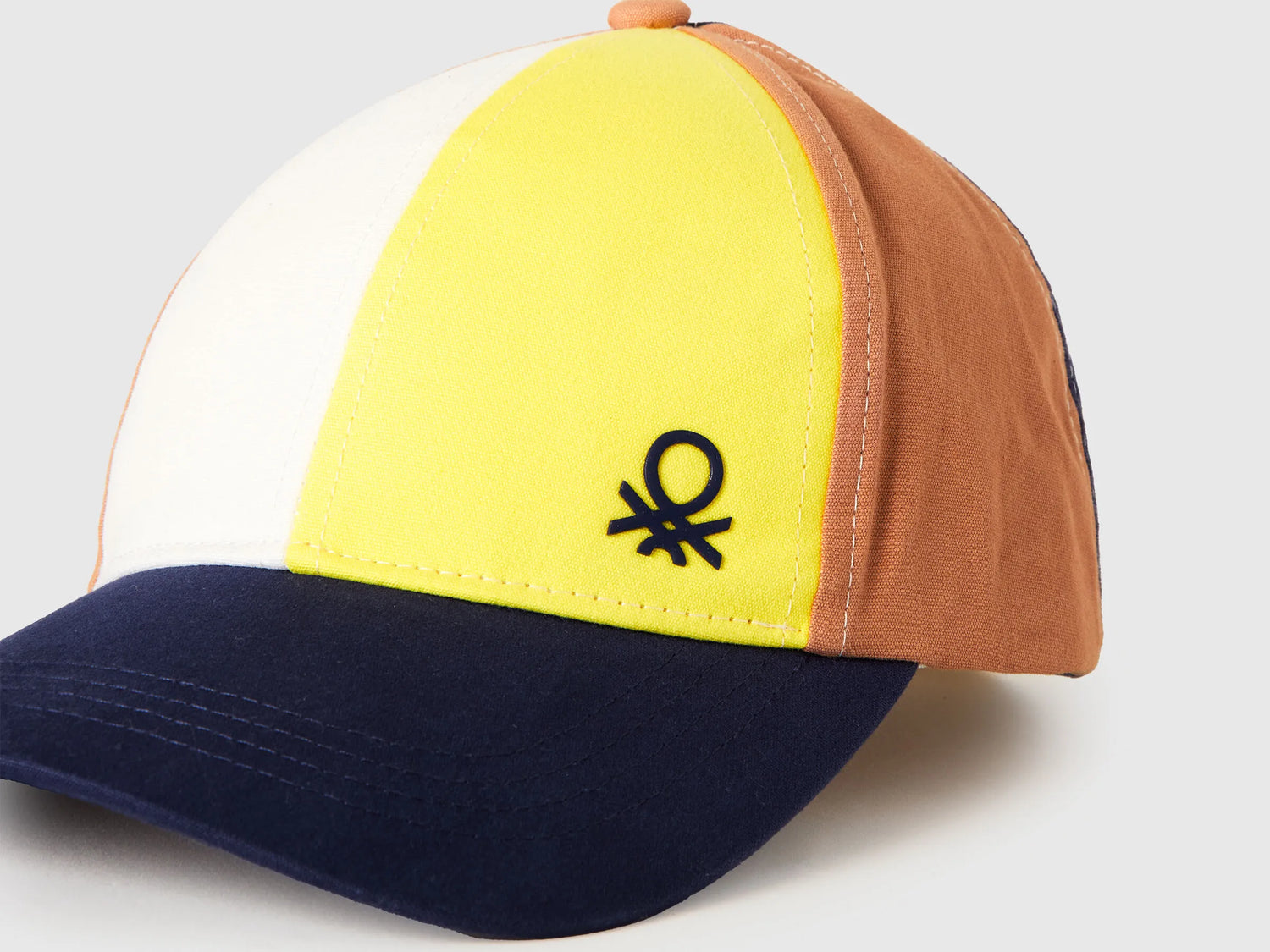 Benetton Dark Blue Boys Color Block Baseball Hat SKU: 6YE1RA00C_911 Image 03