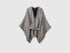 Benetton Black Women Reversible Belted Cape SKU: 6ZYLVU00N_901 Image 01