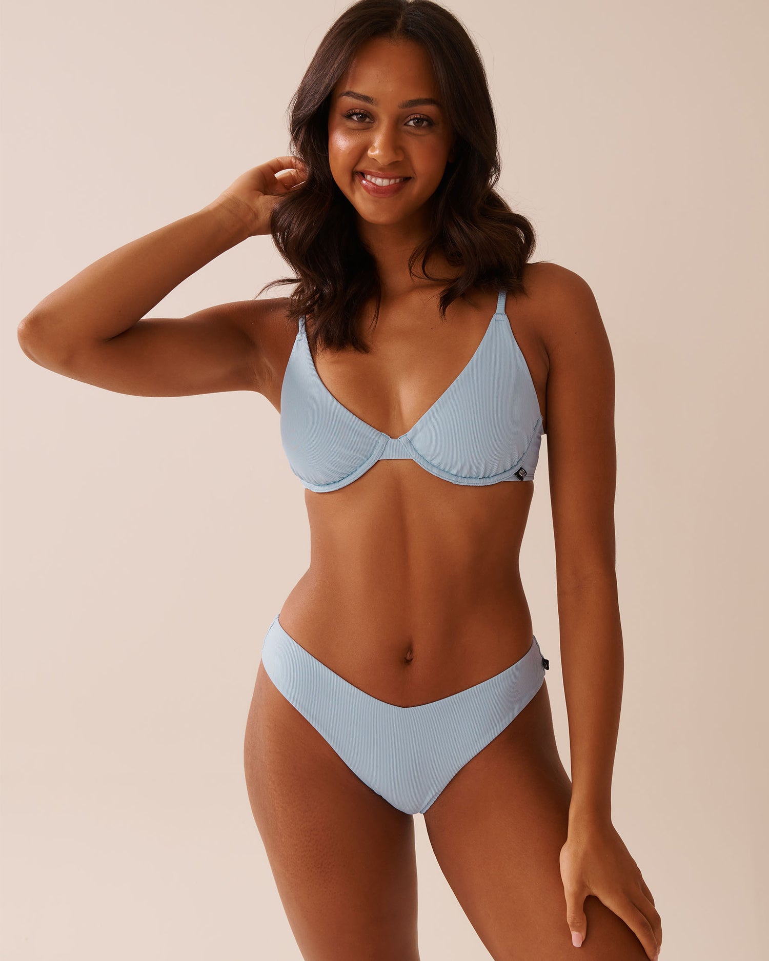 La Vie en Rose_Powder Blue_BABY BLUE Ribbed Triangle Bikini Top_70100775_40198_01
