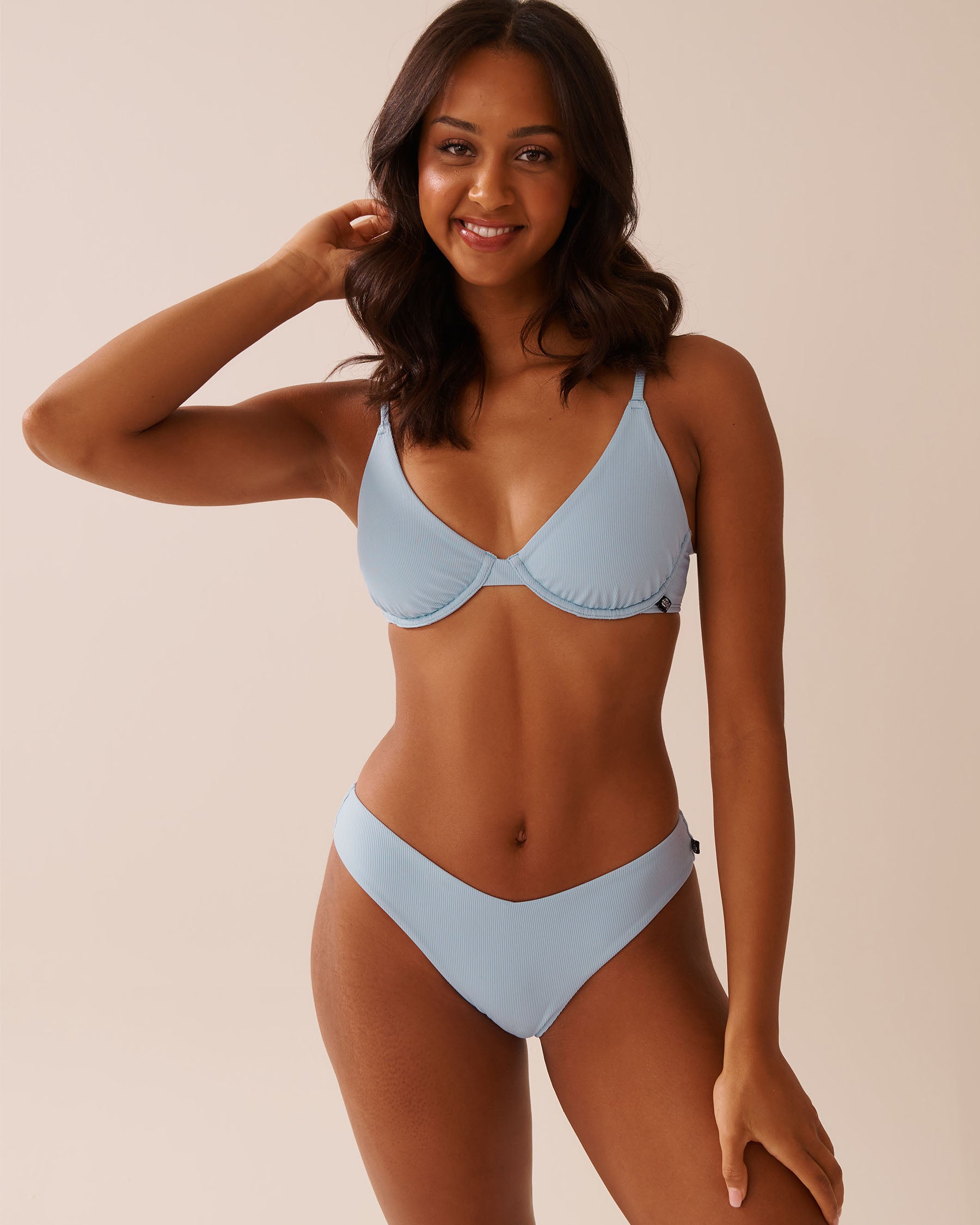 La Vie en Rose_Powder Blue_BABY BLUE Ribbed Triangle Bikini Top_70100775_40198_01