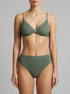 La Vie en Rose Laurel Wreath Women EARTHY GREEN Crochet Plunge Bikini Top SKU: 70100934_30155 Image 00