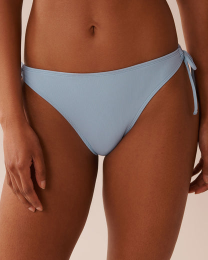 La Vie en Rose_Powder Blue_BABY BLUE Ribbed Side Tie Brazilian Bikini Bottom_70300722_40198_01