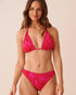 La Vie en Rose Grace Bay Women TROPICAL FUCHSIA Low Waist Brazilian Bikini Bottom SKU: 70300859_P60465 Image 03