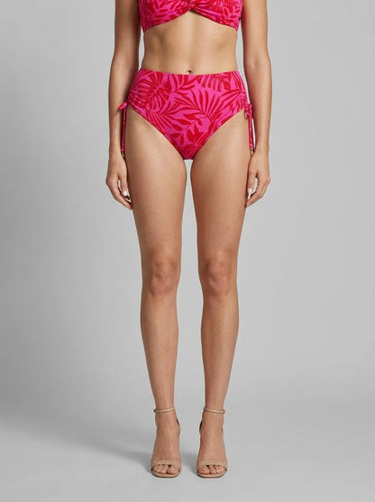 La Vie en Rose Grace Bay Women TROPICAL FUCHSIA Side Tie High Waist Bikini Bottom SKU: 70300860_P60465 Image 00