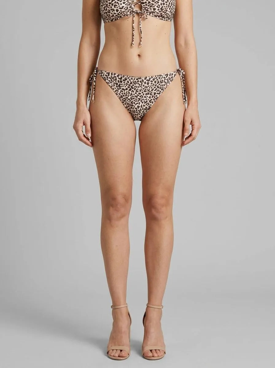 La Vie en Rose Guana Women LEOPARD Side Tie Brazilian Bikini Bottom SKU: 70300865_P20083 Image 00