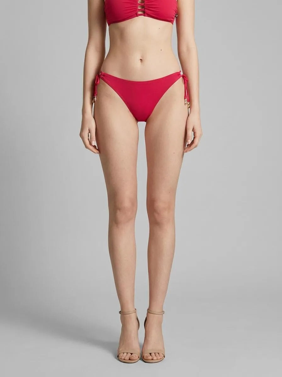 La Vie en Rose Barberry Women CHILI PEPPER Side Tie Brazilian Bikini Bottom SKU: 70300869_60222 Image 00