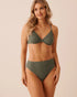 La Vie en Rose Laurel Wreath Women EARTHY GREEN High Waist Crochet Cheeky Bikini Bottom SKU: 70300872_30155 Image 03