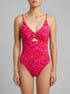 La Vie en Rose Grace Bay Women TROPICAL FUCHSIA Ring and Cut-Out One-Piece Swimsuit SKU: 70400209_P60465 Image 00
