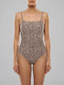 La Vie en Rose Guana Women LEOPARD Built-in Control Square Neck One-piece Swimsuit SKU: 70400211_P20083 Image 00