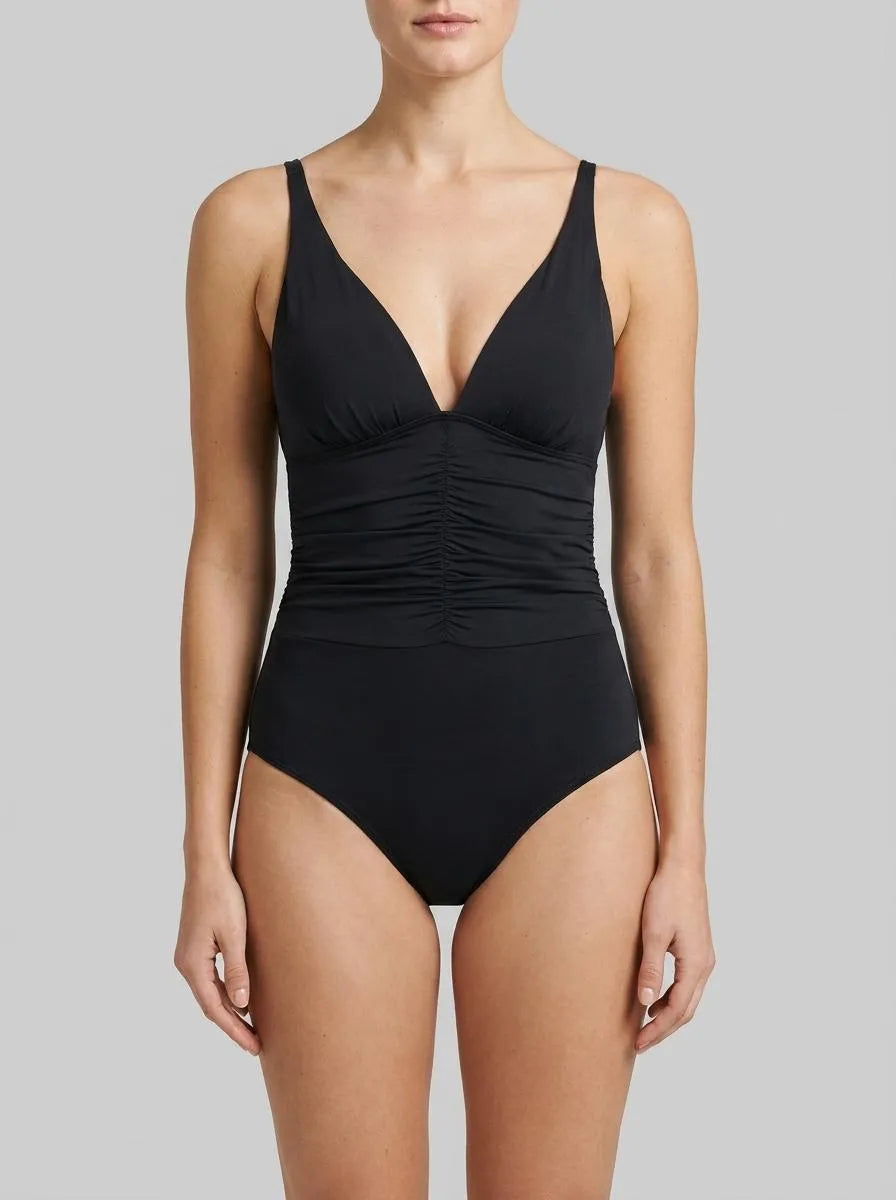 La Vie en Rose Black Beauty Women DAHLIA Built-in Control One-piece Swimsuit SKU: 70400212_00001 Image 00