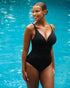 La Vie en Rose Black Beauty Women DAHLIA Built-in Control One-piece Swimsuit SKU: 70400212_00001 Image 01