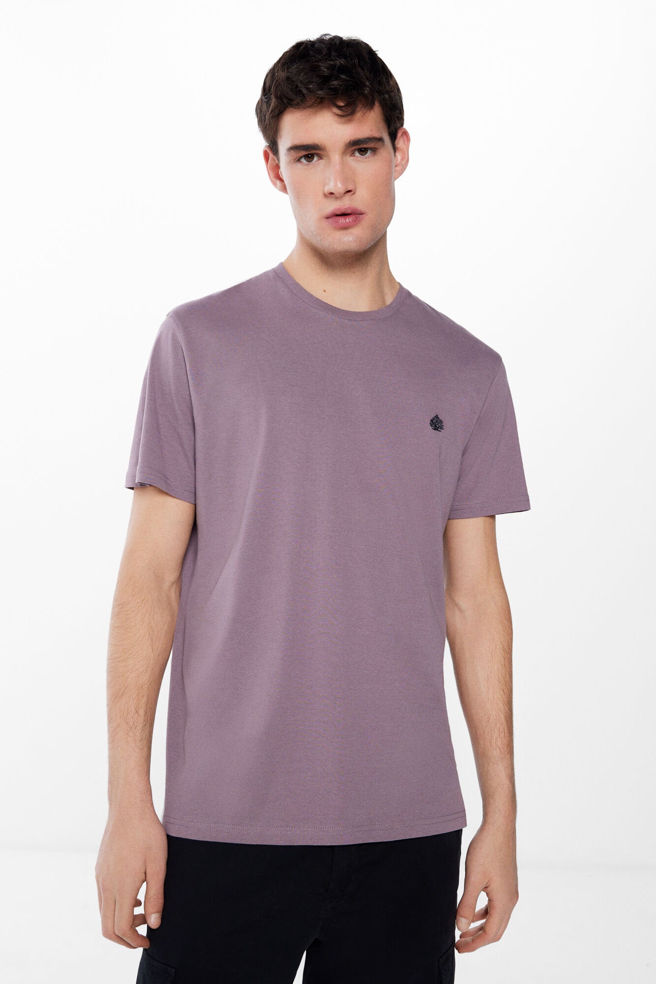 Crew Neck T Shirt With Logo_7122269_75_01
