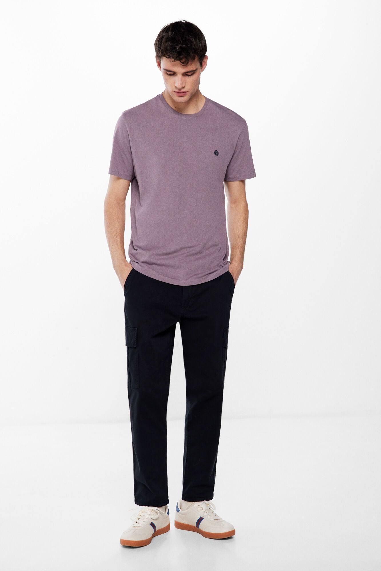 Crew Neck T Shirt With Logo_7122269_75_07