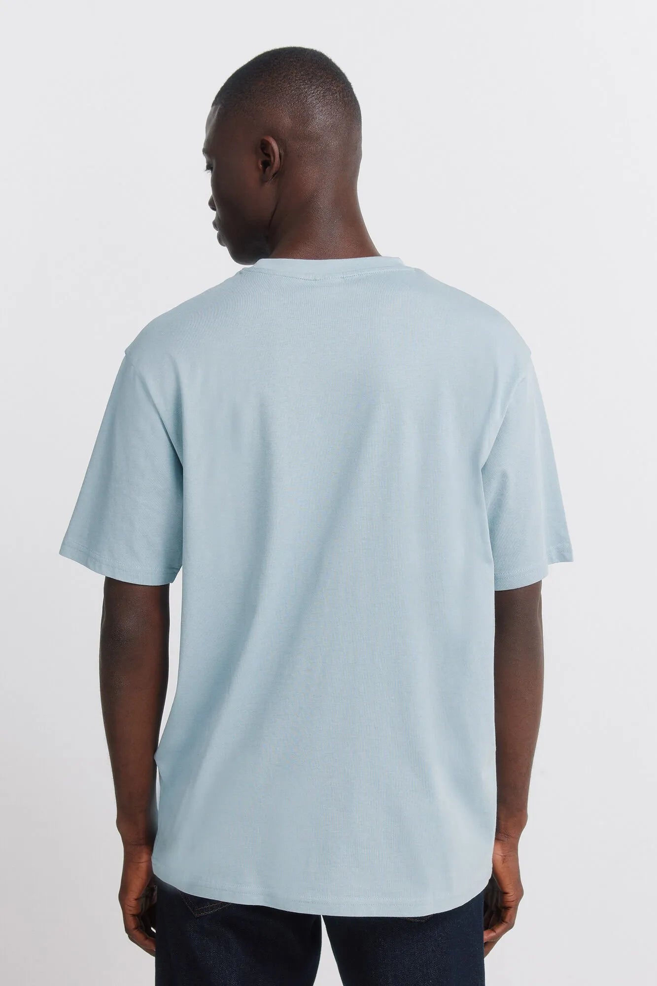 Springfield Blue Men Springfield Logo Basic T-Shirt SKU: 7122309_81 Image 03