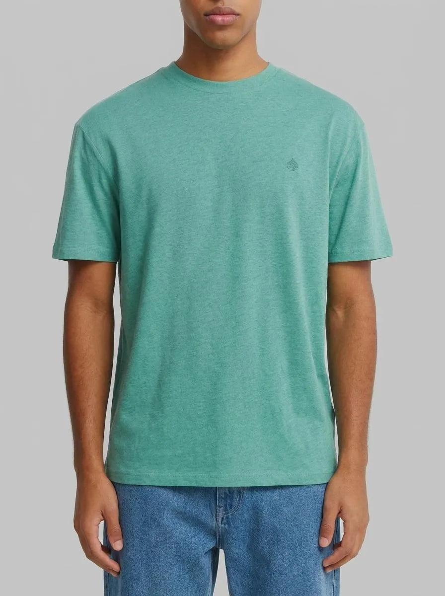 Springfield Green Men Viscose Basic T-Shirt SKU: 7122310_25 Image 00