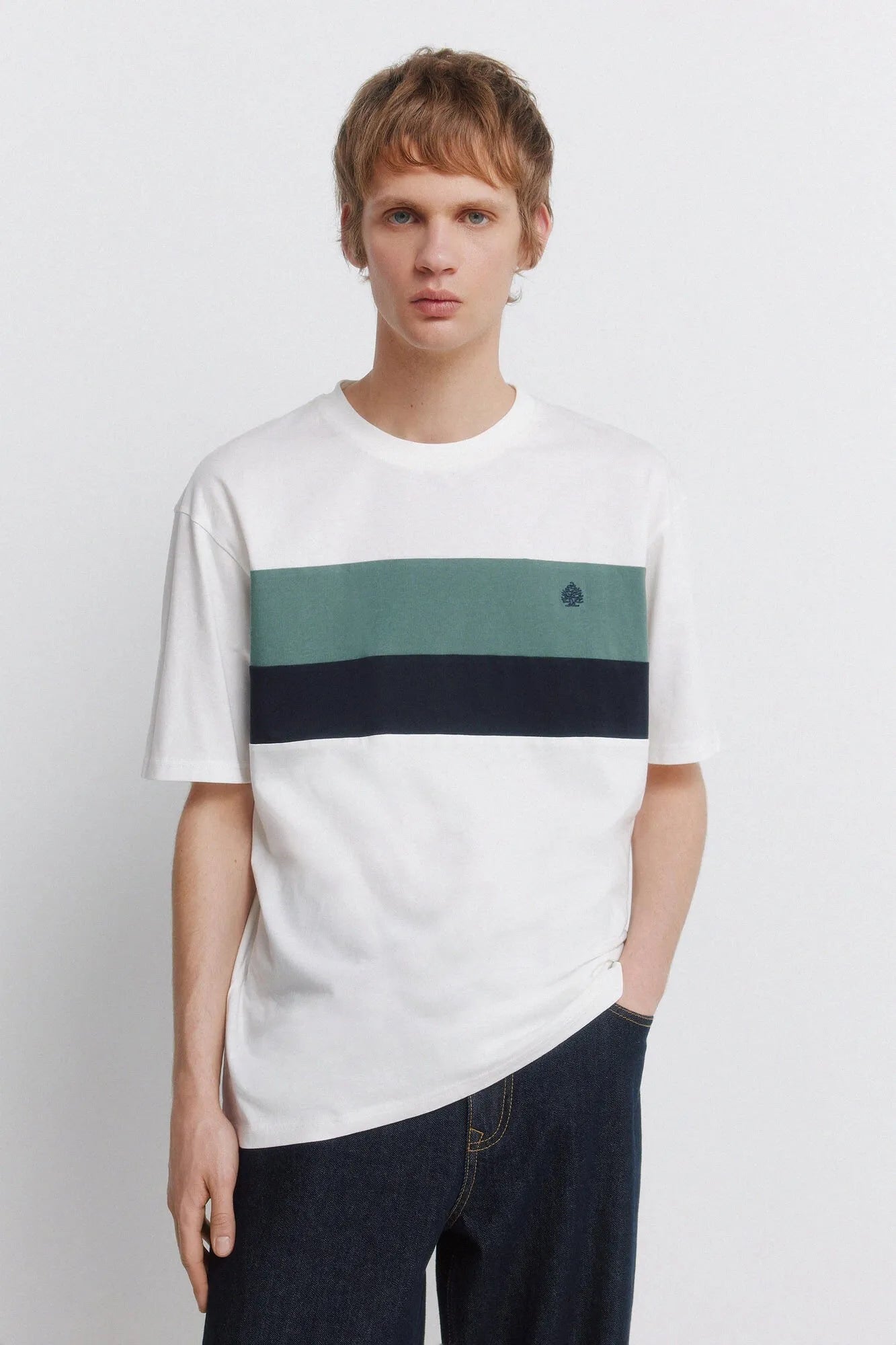 Springfield White Men T-Shirt Cuts SKU: 7122311_96 Image 01