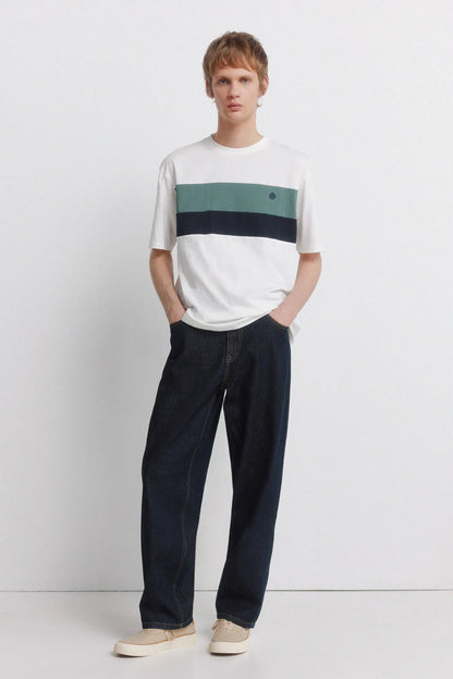 Springfield White Men T-Shirt Cuts SKU: 7122311_96 Image 03