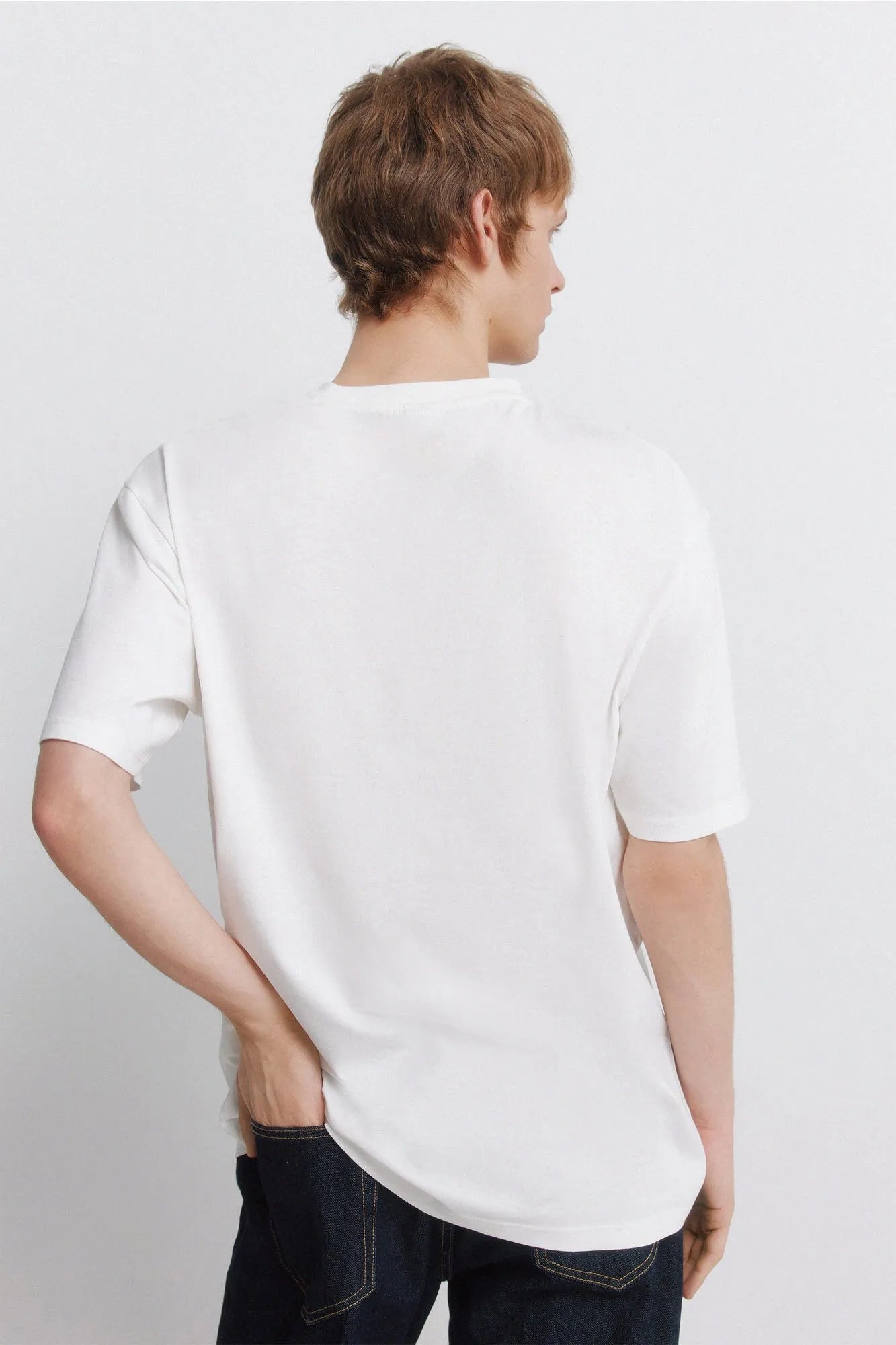Springfield White Men T-Shirt Cuts SKU: 7122311_96 Image 04