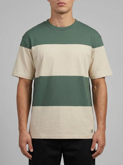 Springfield Green Men Colour Block T-Shirt SKU: 7122312_27 Image 00