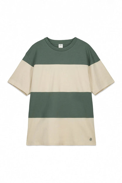 Springfield Green Men Colour Block T-Shirt SKU: 7122312_27 Image 04
