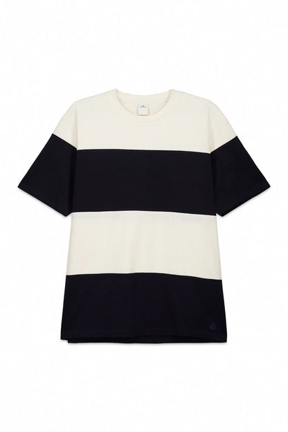 Springfield White Men Colour Block T-Shirt SKU: 7122312_97 Image 04