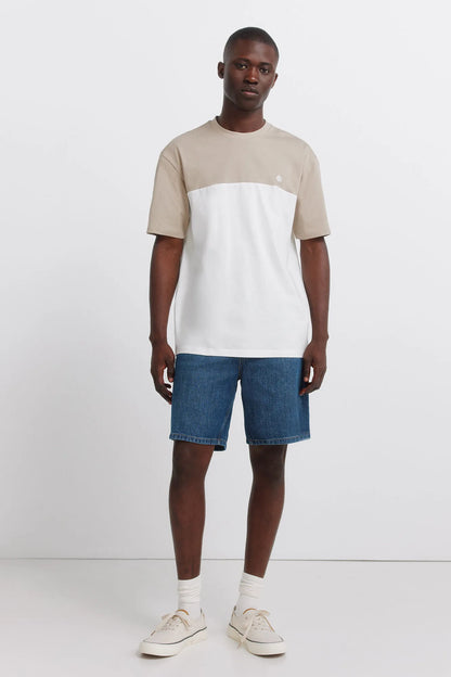 Springfield Beige Men Color Block T-Shirt SKU: 7122317_36 Image 04