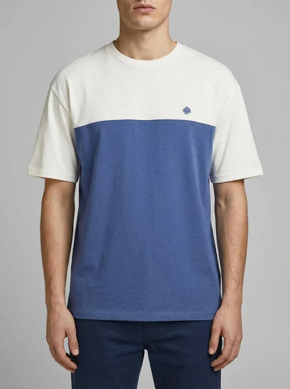 Springfield White Men Color Block T-Shirt SKU: 7122317_96 Image 00